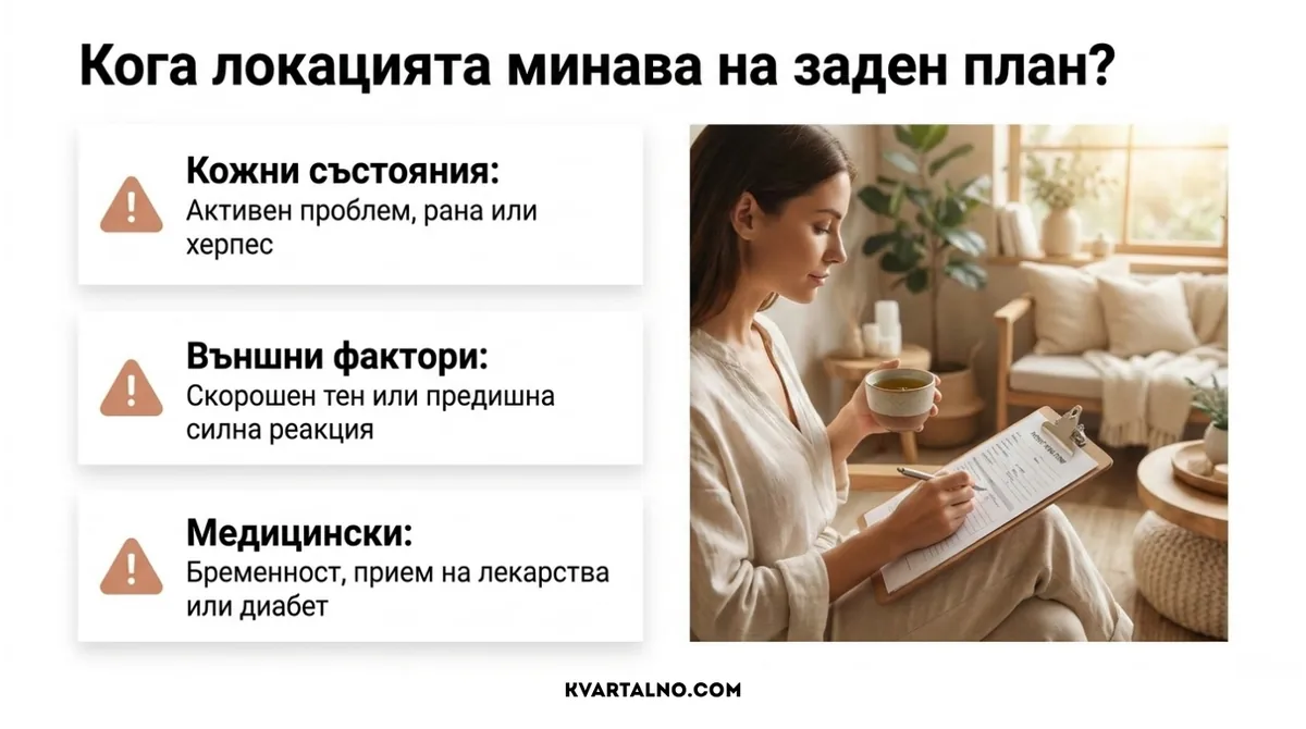 Инфографика кога локацията минава на заден план при избор на козметична процедура