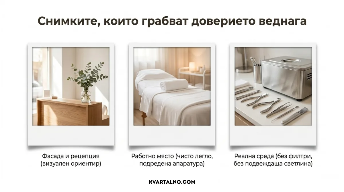 Инфографика какви реални снимки в профила на козметик изграждат доверие